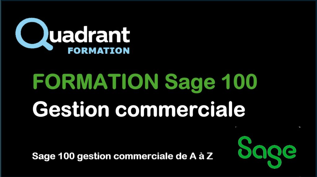 Formation Sage 100 gestion commerciale